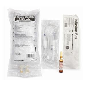 sodium chloride + infusion set+ vitamine b12 israel