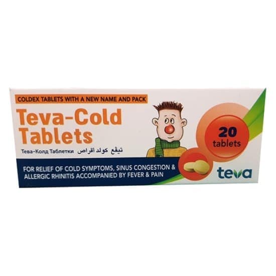 teva cold 20 tabletok israel